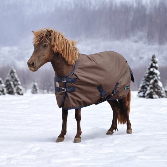 Попона прогулочная на утеплителе 150 г/м2 mimimi Pony, коричневый